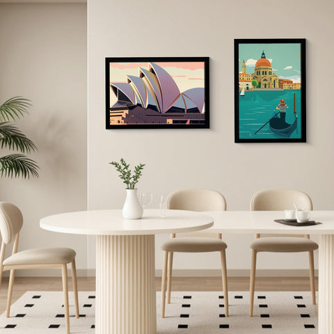 SESEAT 16x24 black frame showcased on a modern gallery wall.