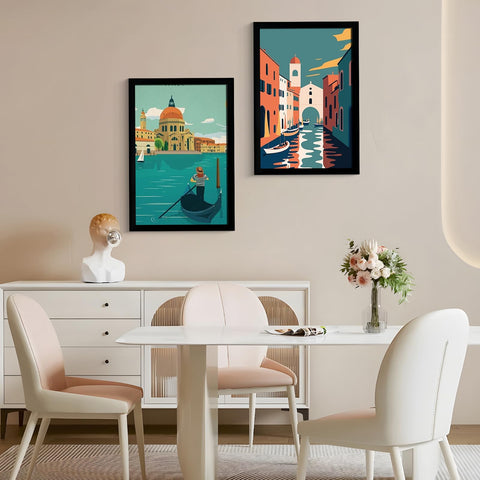 SESEAT 16x24 black frame wall-mount display on a gallery wall.