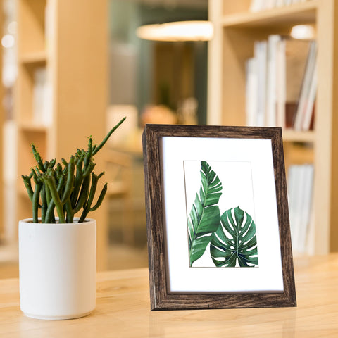 SESEAT rustic brown frame ready for photo insertion and easy display