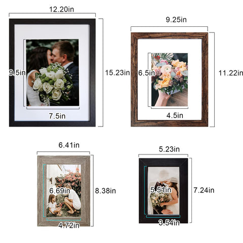SESEAT gray 5x7 frame for versatile wall collage