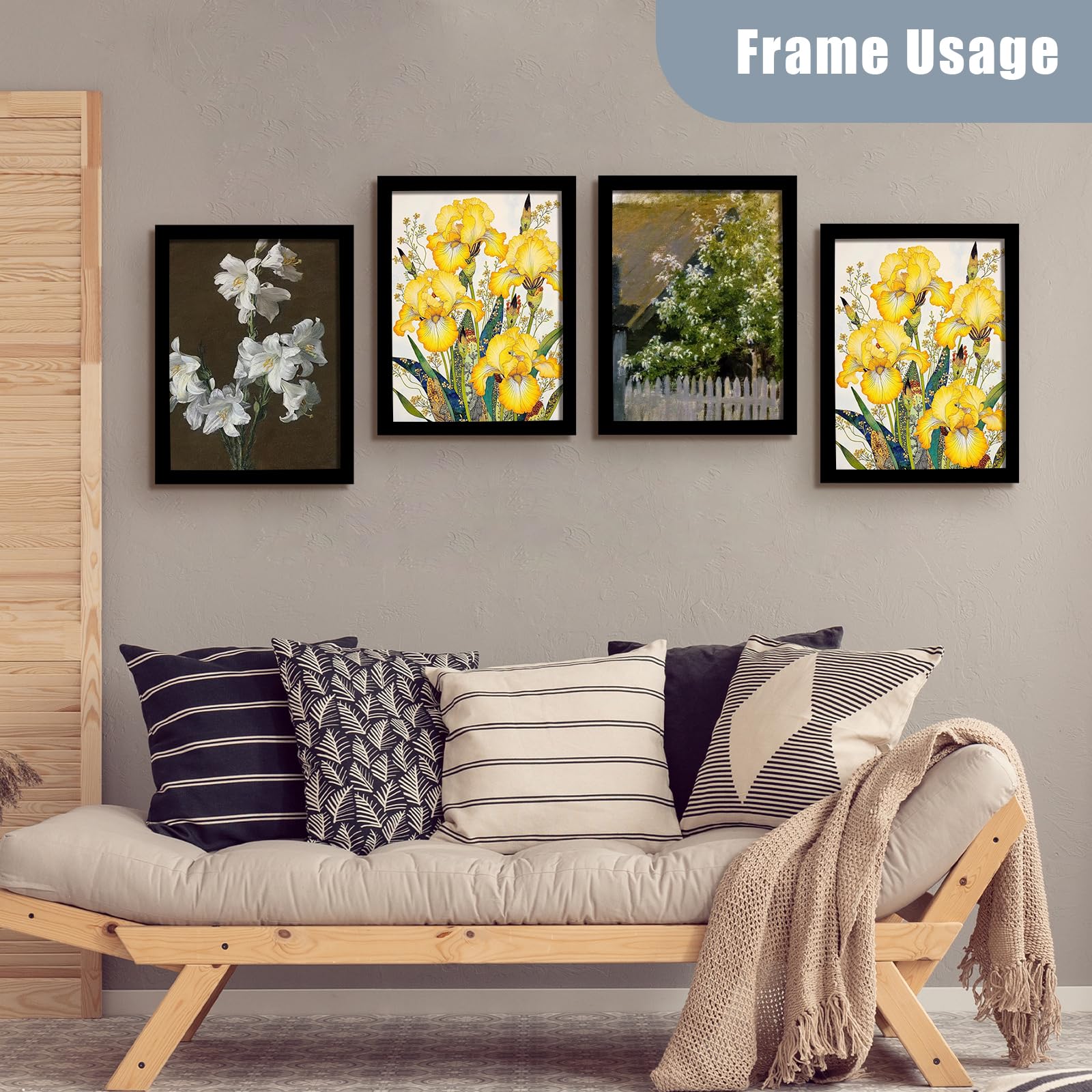 SESEAT frames offer horizontal wall mounting and vertical display options.