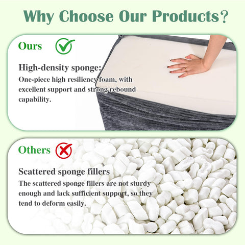 Setguopal portable space saving pouf: lightweight design for easy relocation and storage.