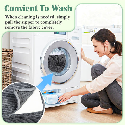 Setguopal storage pocket pouf: discreet hideaway for blankets or towels.