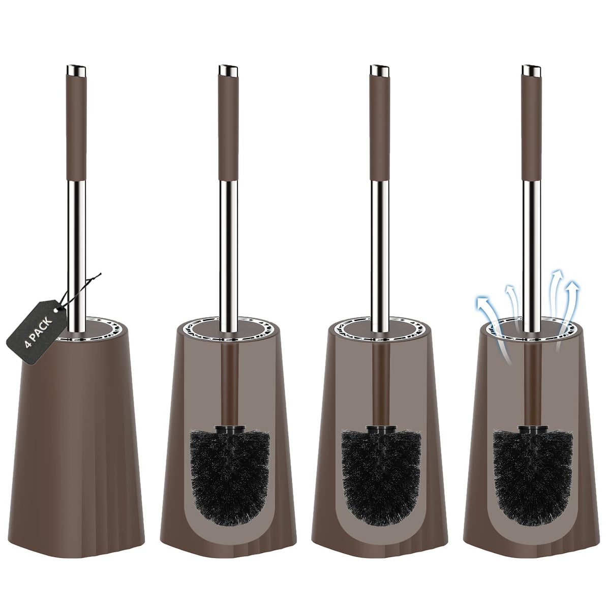 SetSail toilet brush compact size—ideal for small bathrooms and easy storage.