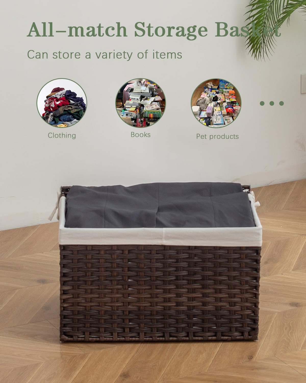 SETVSON 65-liter capacity holds bulky items like blankets and sweaters.