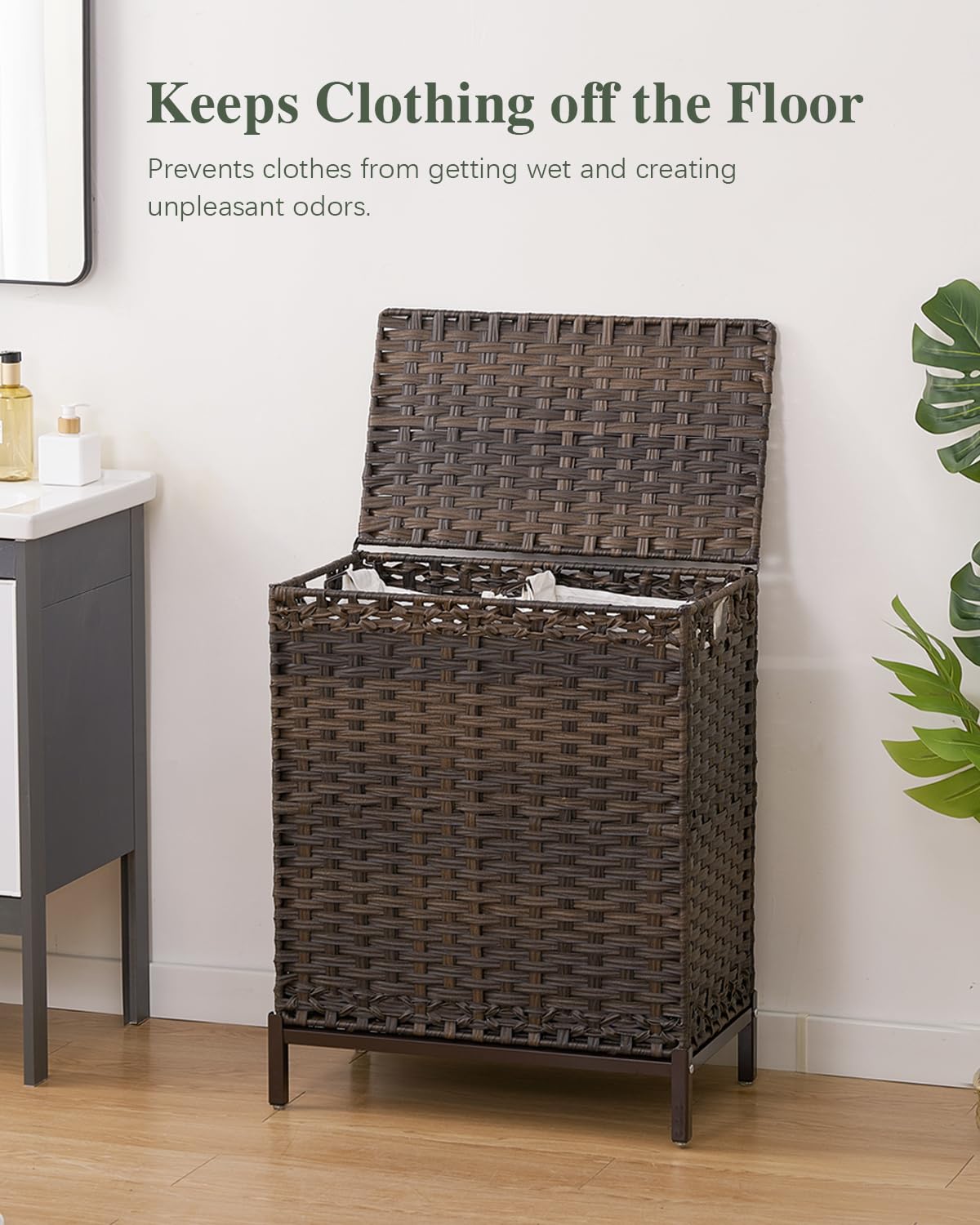 SETVSON removable liner bags keep laundry organized and washable