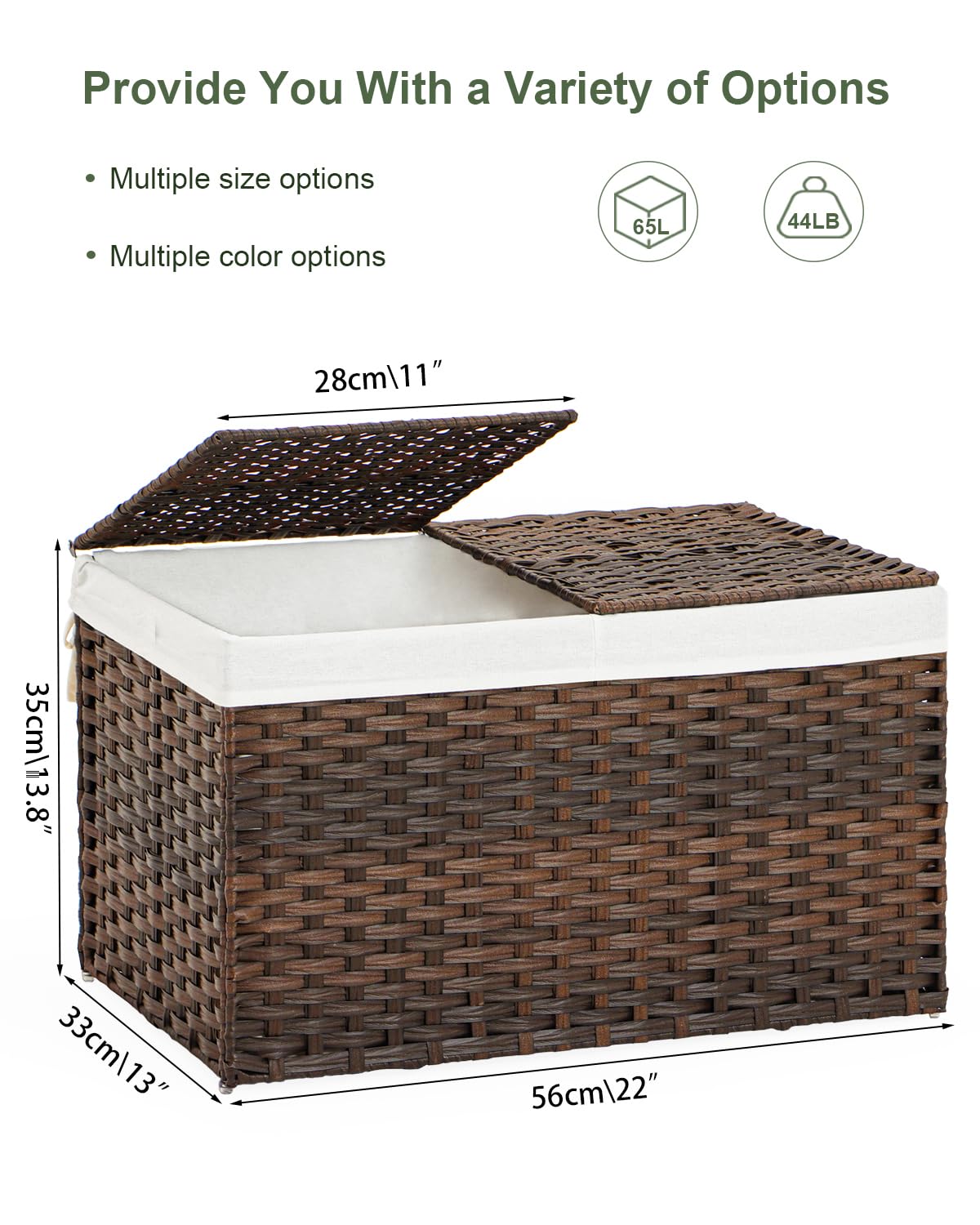 SETVSON removable liner bags simplify cleaning and versatility.