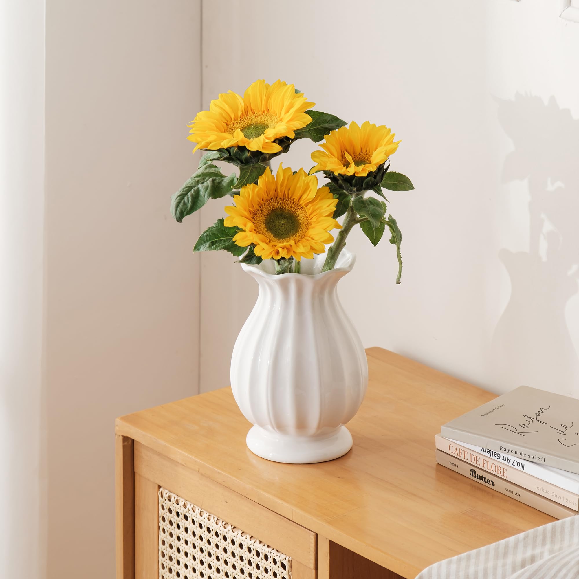 SEUYUCL vase interior glaze highlighting durability for daily arrangements