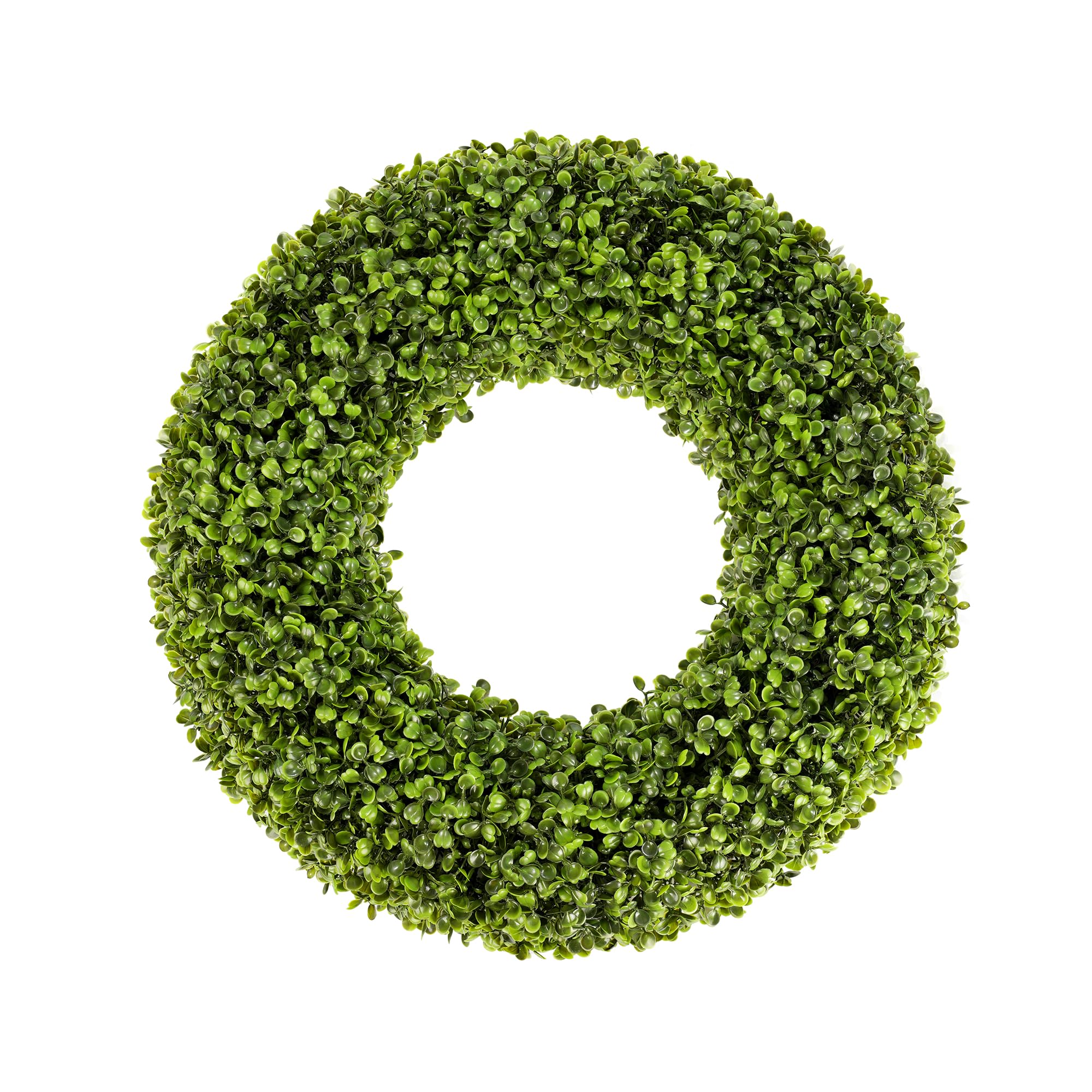 SEVENLOVE Boxwood wreath with lush green leaves suitable for all-year front-door decor