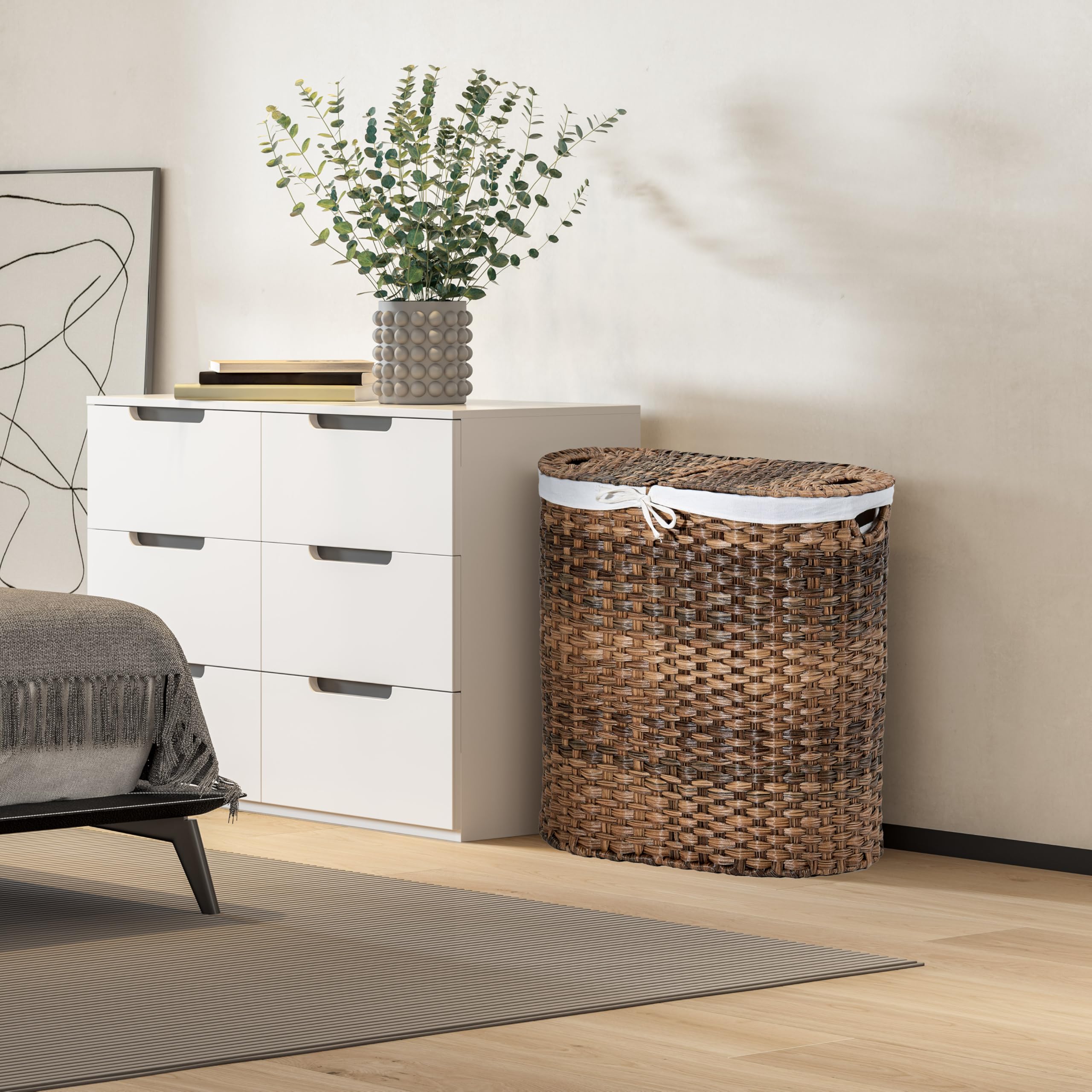 Seville Classics carrying handles enable portable laundry sorting on the go.