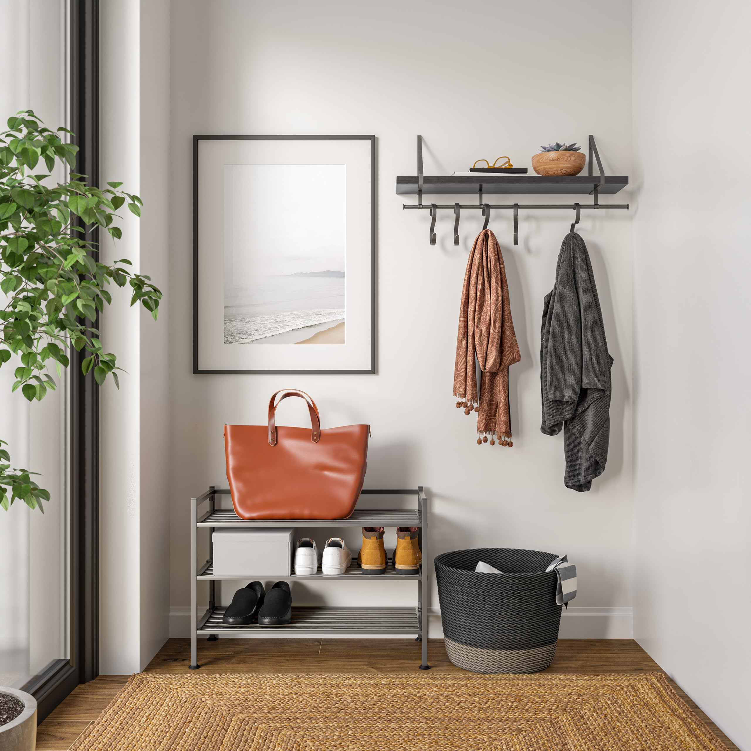 Seville Classics interlock system allows expandable modular storage