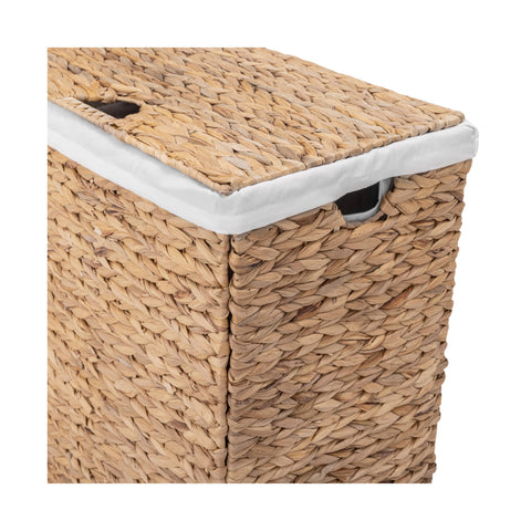 Removable canvas liner from Seville Classics hamper simplifies washing and cleaning