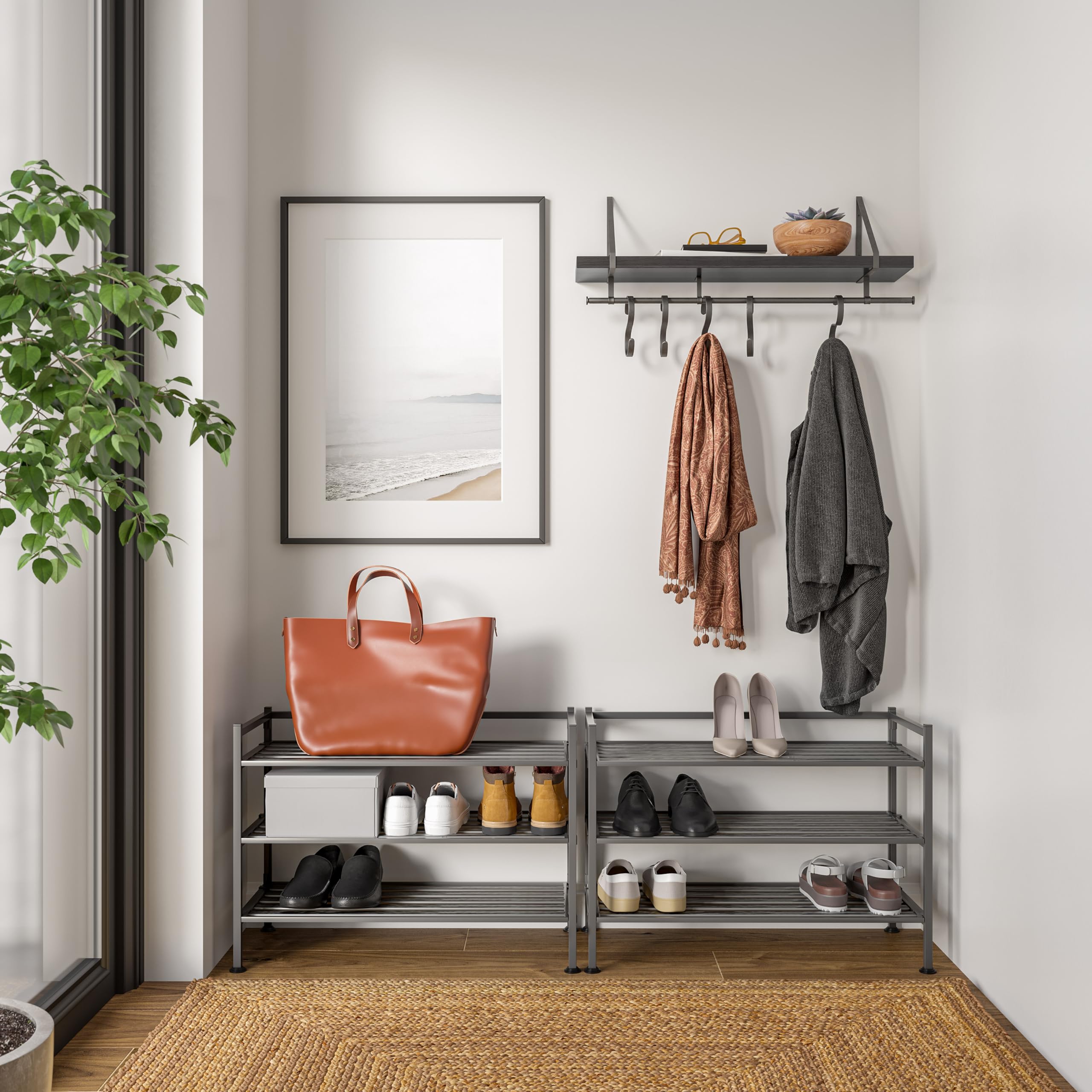 Seville Classics sturdy steel frame ensures durable daily use