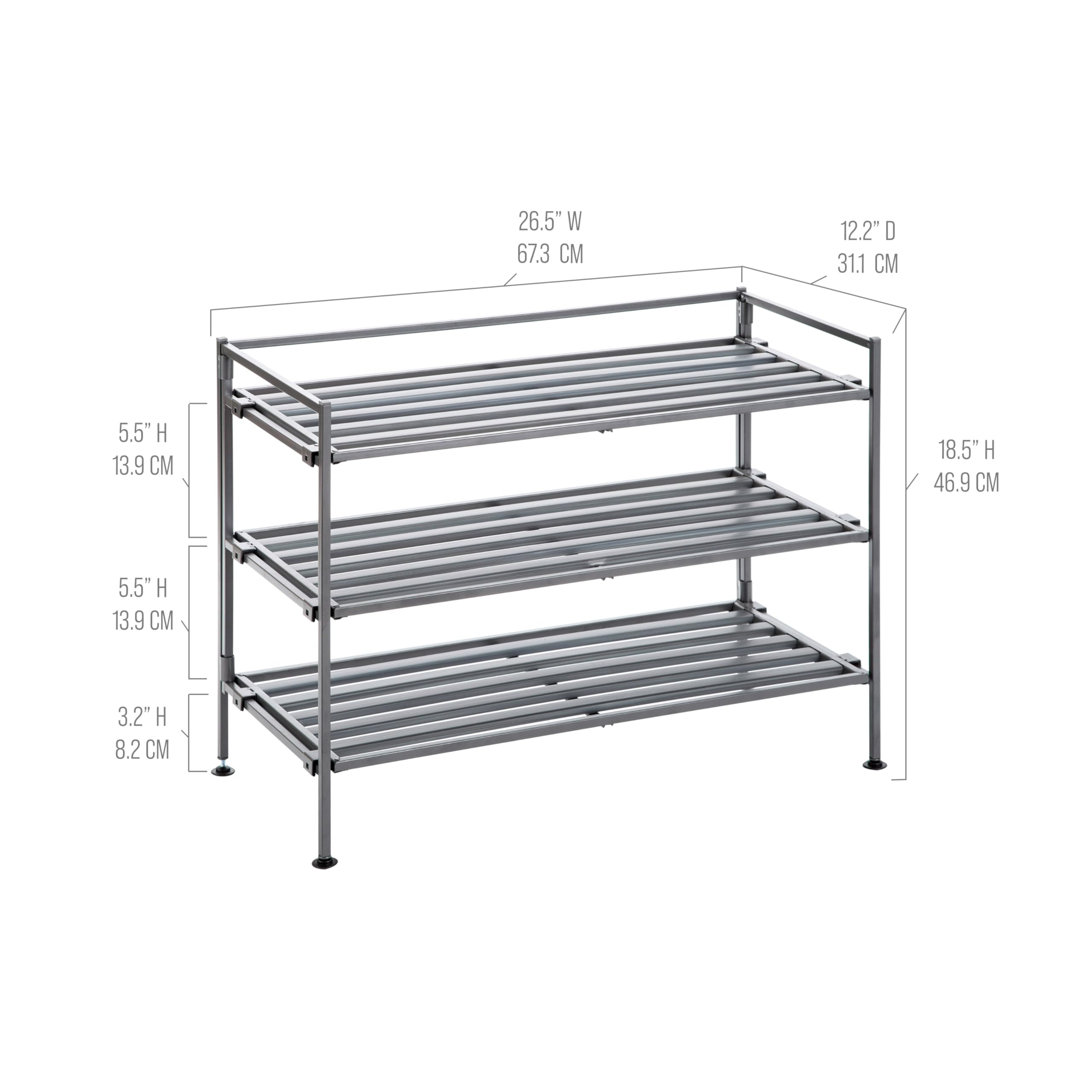 Seville Classics versatile storage for shoes, clothing, and bags