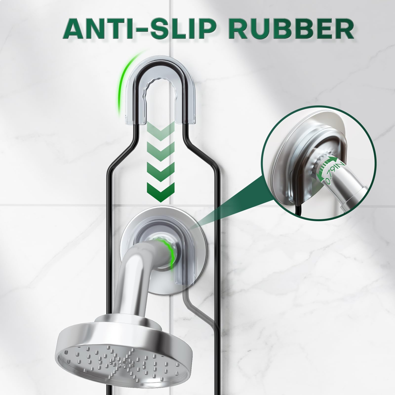 Sewulidon bathroom organizer maximizes shower space and order.