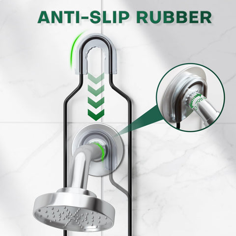 Sewulidon bathroom organizer maximizes shower space and order.