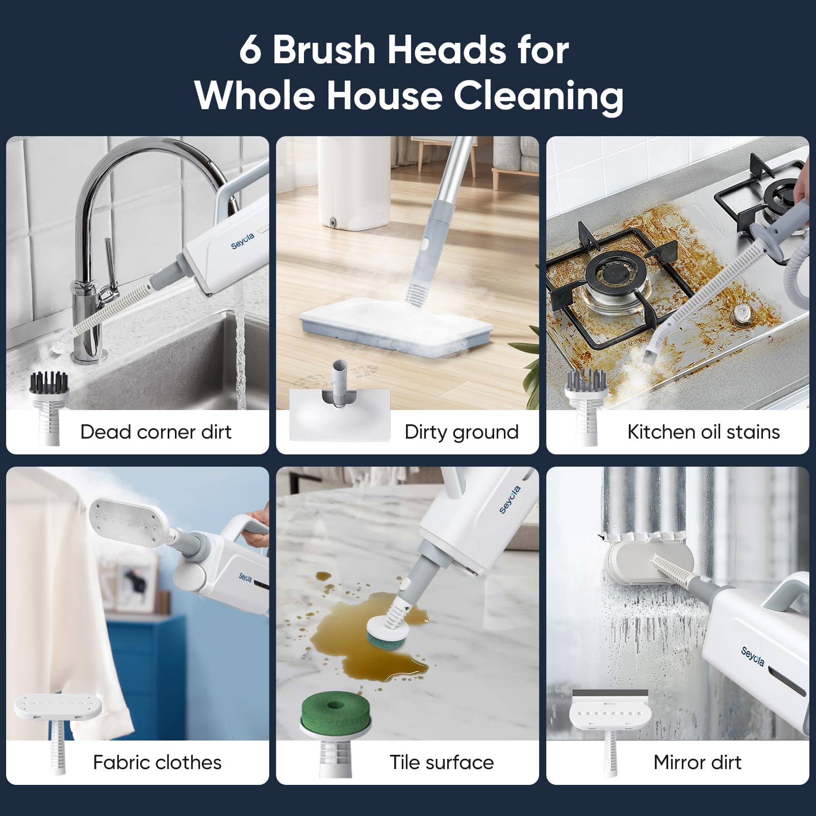 Seyola glass cleaning attachment for streak-free windows