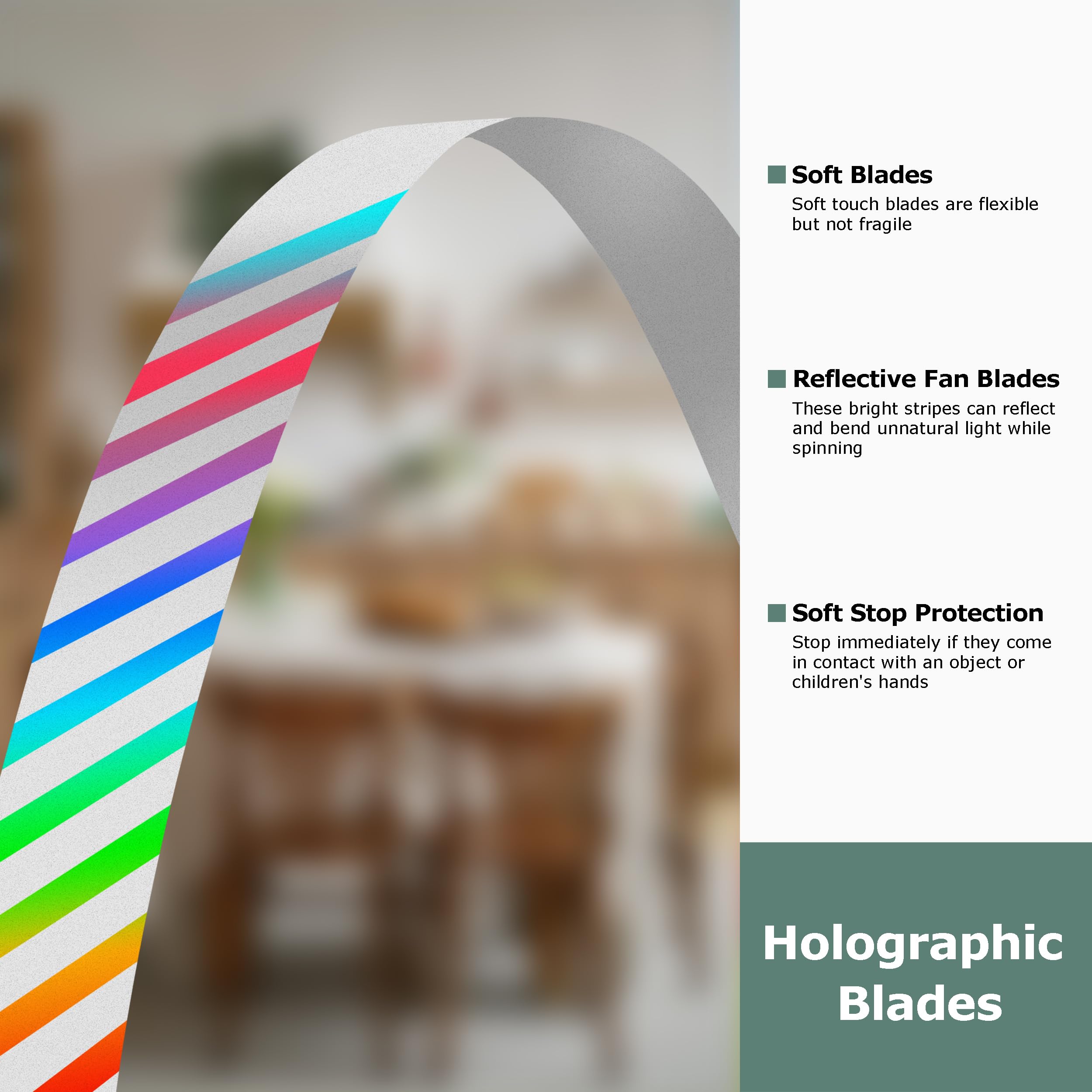 Seztczro 360-degree rotate fly fan demonstrates versatile airflow direction