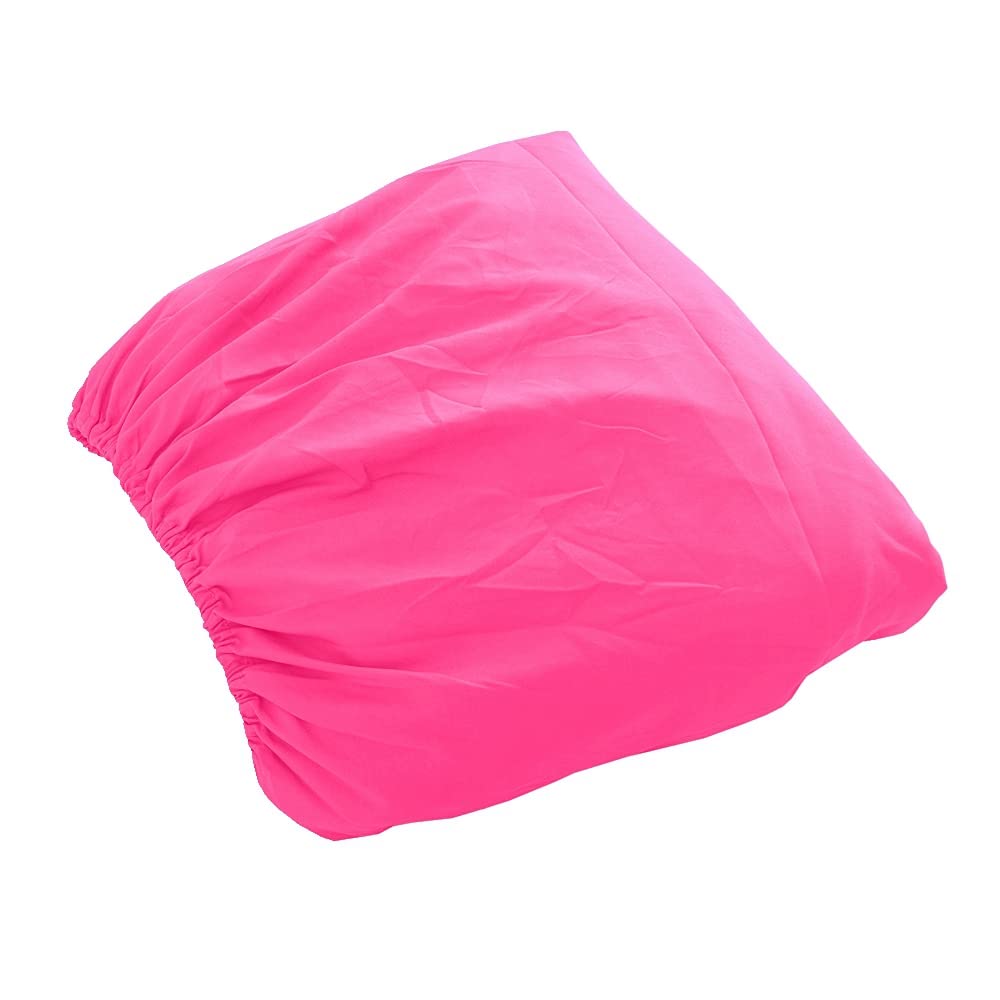 Sfoothome queen fitted sheet in hot pink with deep pocket for secure fit.