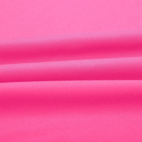 Sfoothome hot pink queen sheets on bed evoking hotel luxury.
