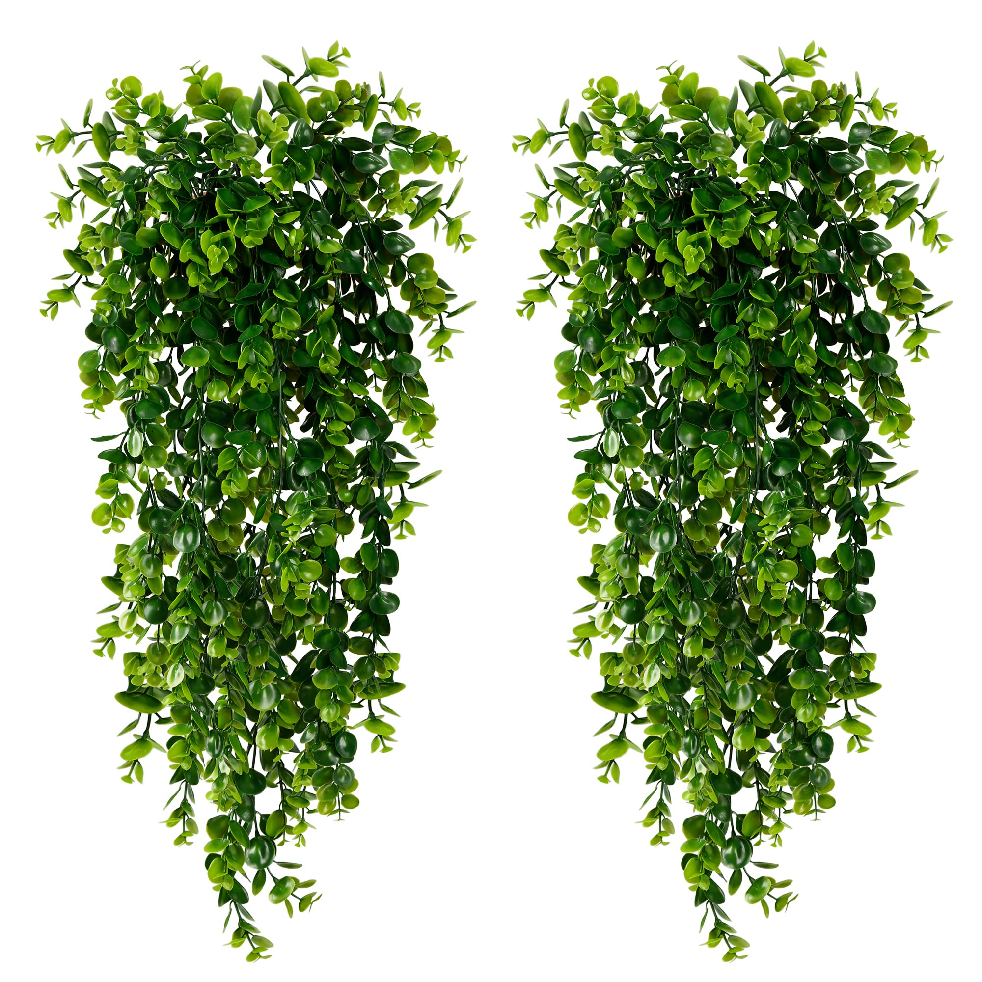 Sggvecsy artificial hanging eucalyptus plant, 30 inches, ideal for indoor décor.