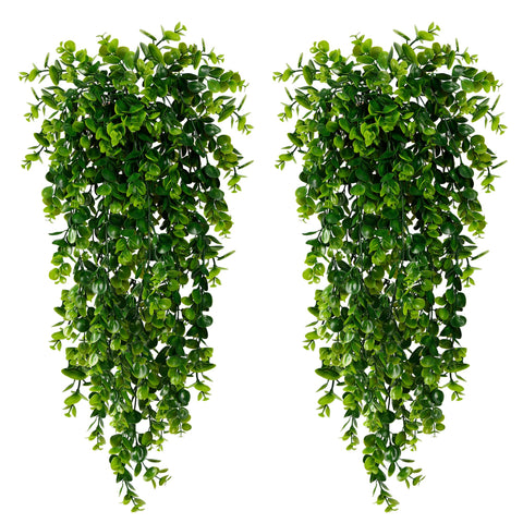 Sggvecsy artificial hanging eucalyptus plant, 30 inches, ideal for indoor décor.