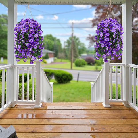 Sggvecsy artificial morning glory trailing vine for porch spaces.