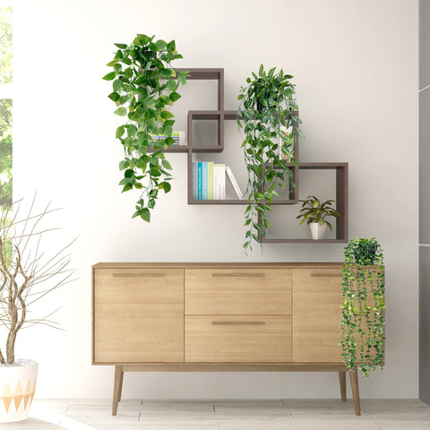Sggvecsy Boston fern 24-inch offers lush greenery for corridors or walls.