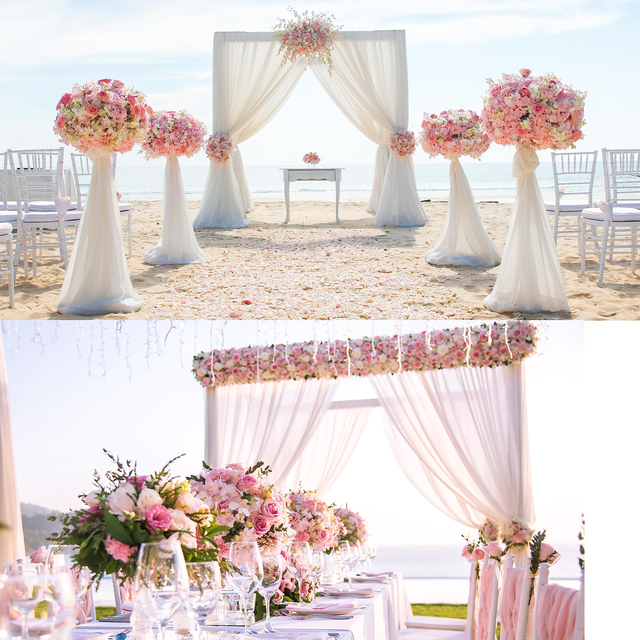 Sggvecsy cherry blossom garland arch wedding adds romantic elegance.