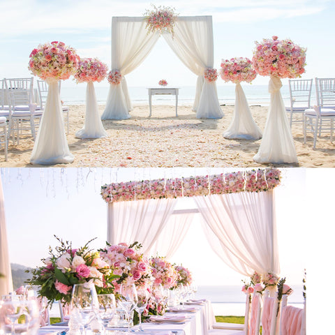 Sggvecsy cherry blossom garland arch wedding adds romantic elegance.