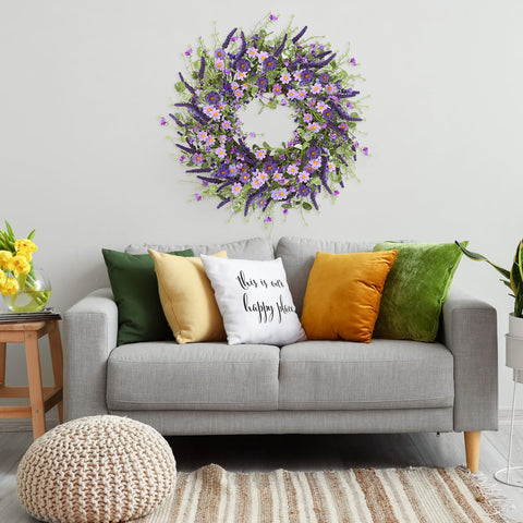 Sggvecsy daisy wreath closeup captures silk petal texture