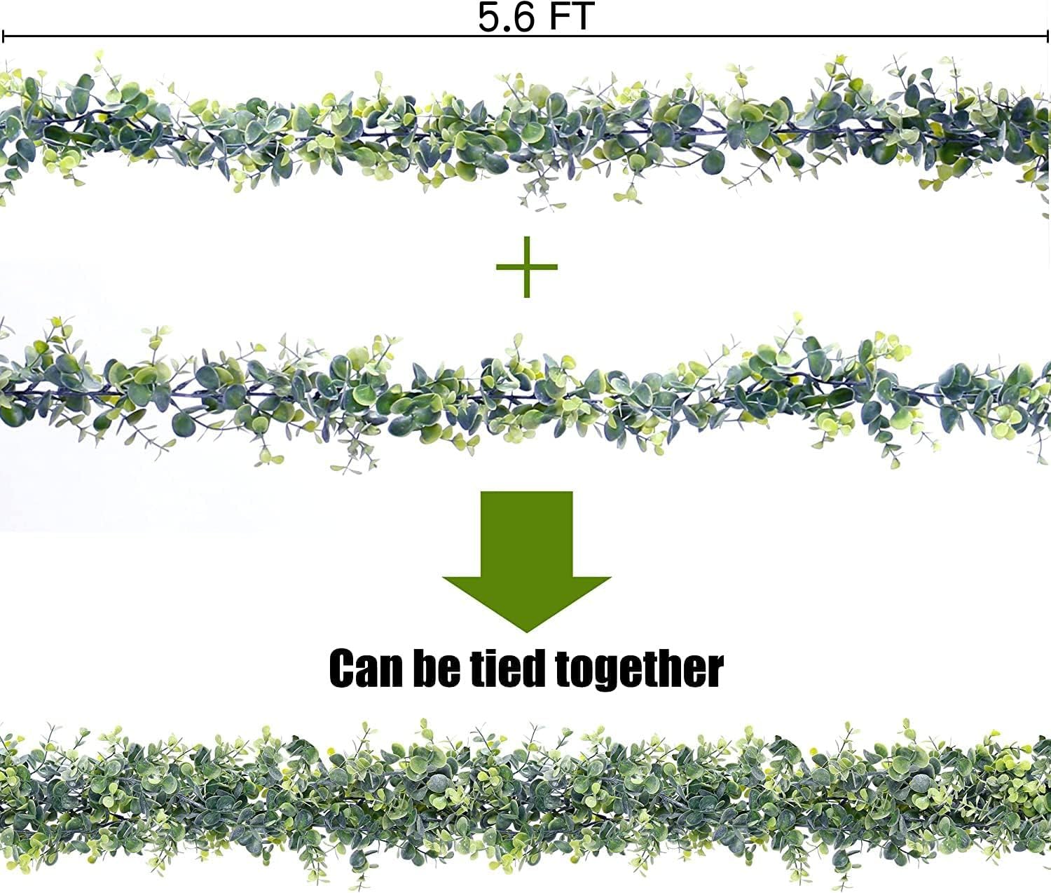 Sggvecsy eucalyptus garland ideal for DIY wreaths and decor.