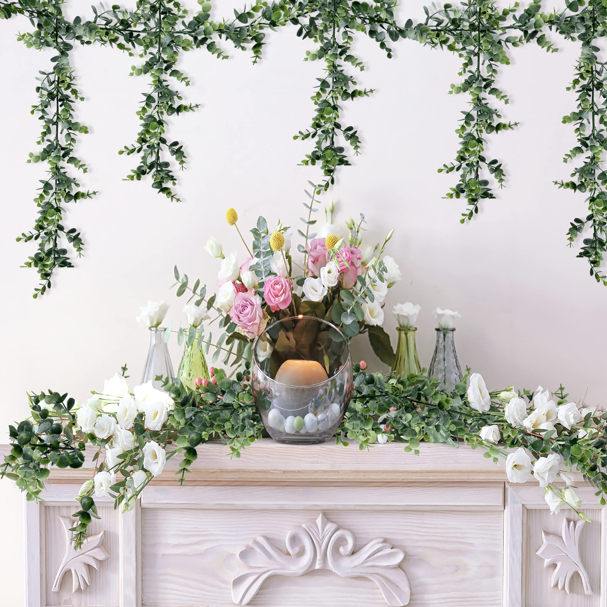Sggvecsy easy-install garland for tables walls and mantels.