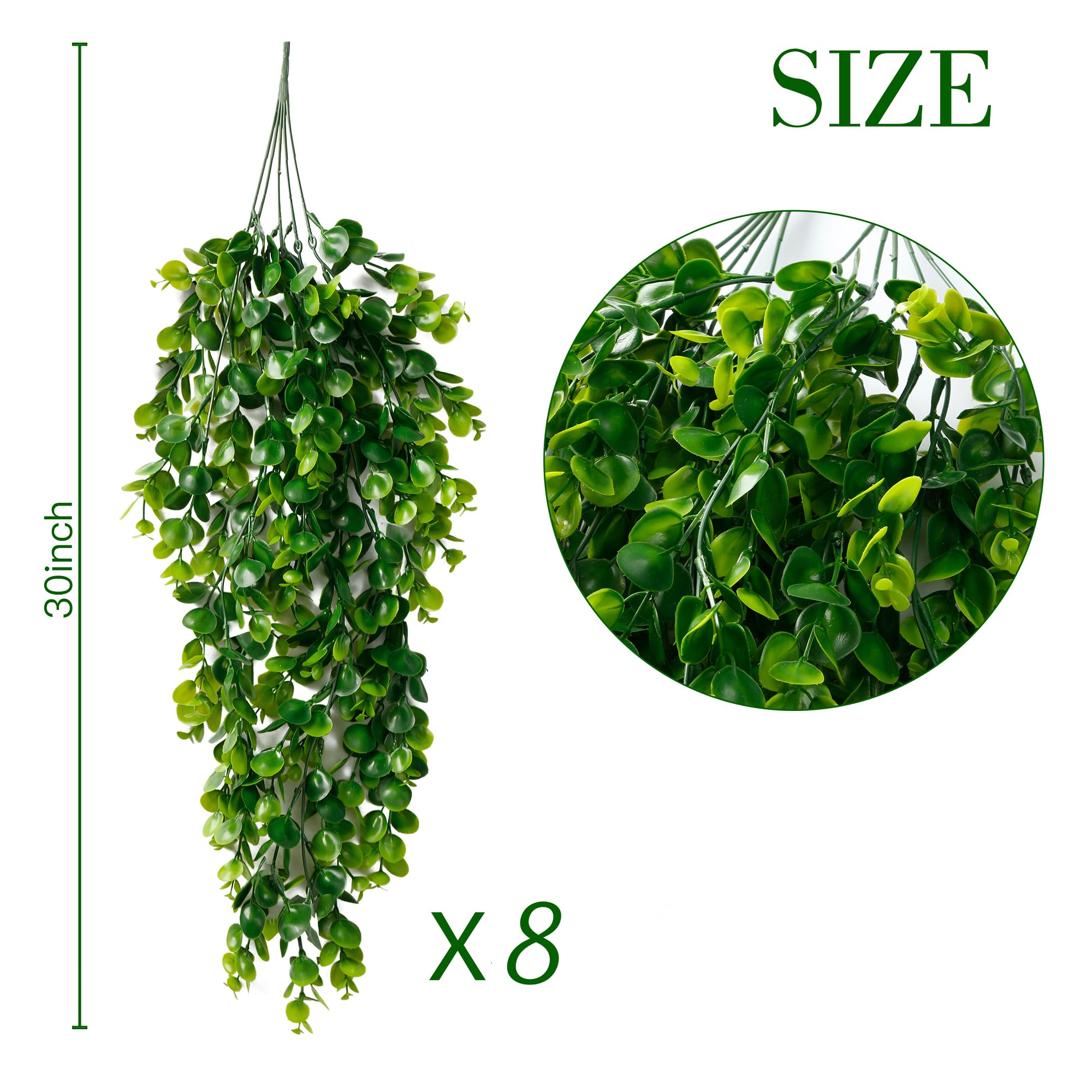 Sggvecsy eucalyptus greenery for indoor and outdoor decor projects.
