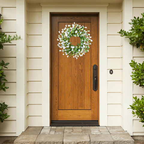 Sggvecsy greenery and leaves accent wall for natural vibe