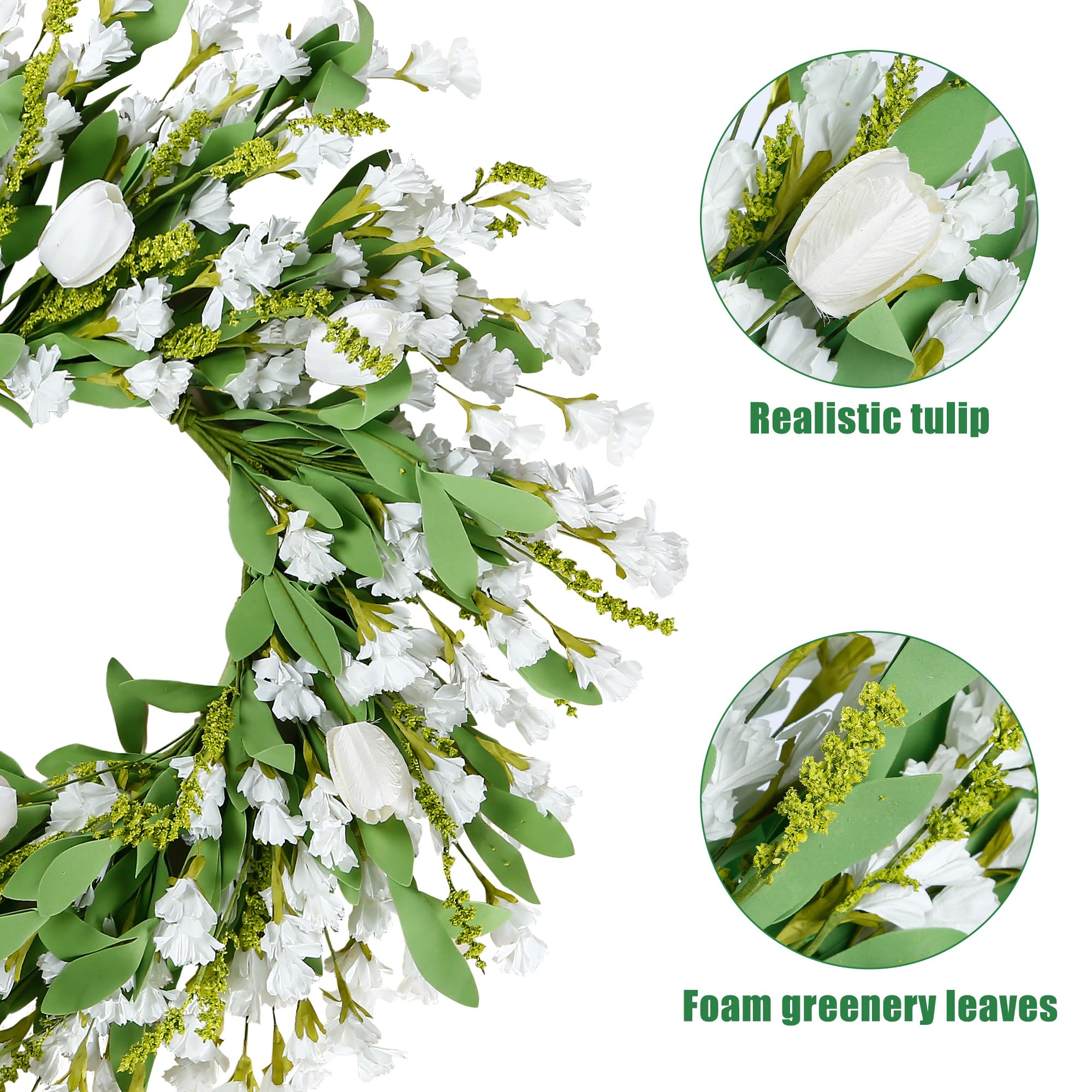 Sggvecsy handmade artificial wreath showcases craft and longevity