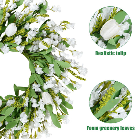 Sggvecsy handmade artificial wreath showcases craft and longevity
