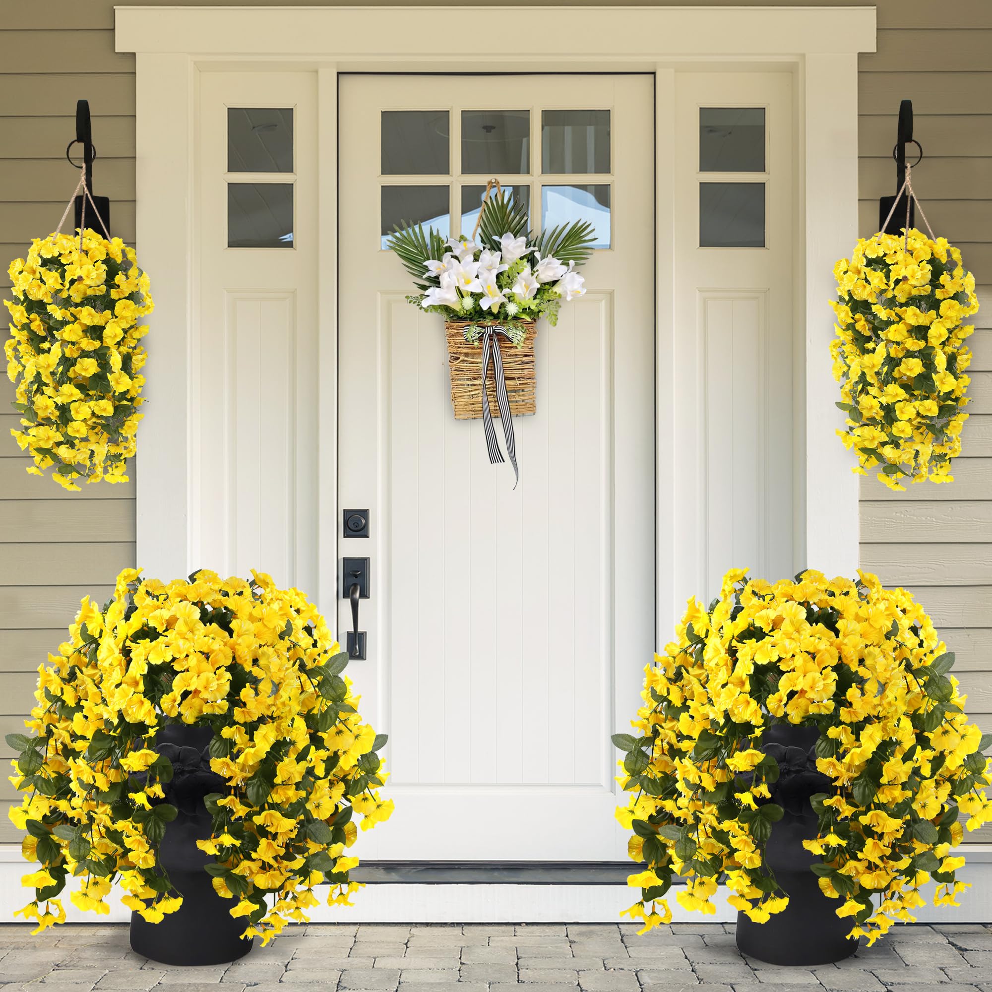 Sggvecsy UV-resistant silk blooms withstand sun for outdoor display