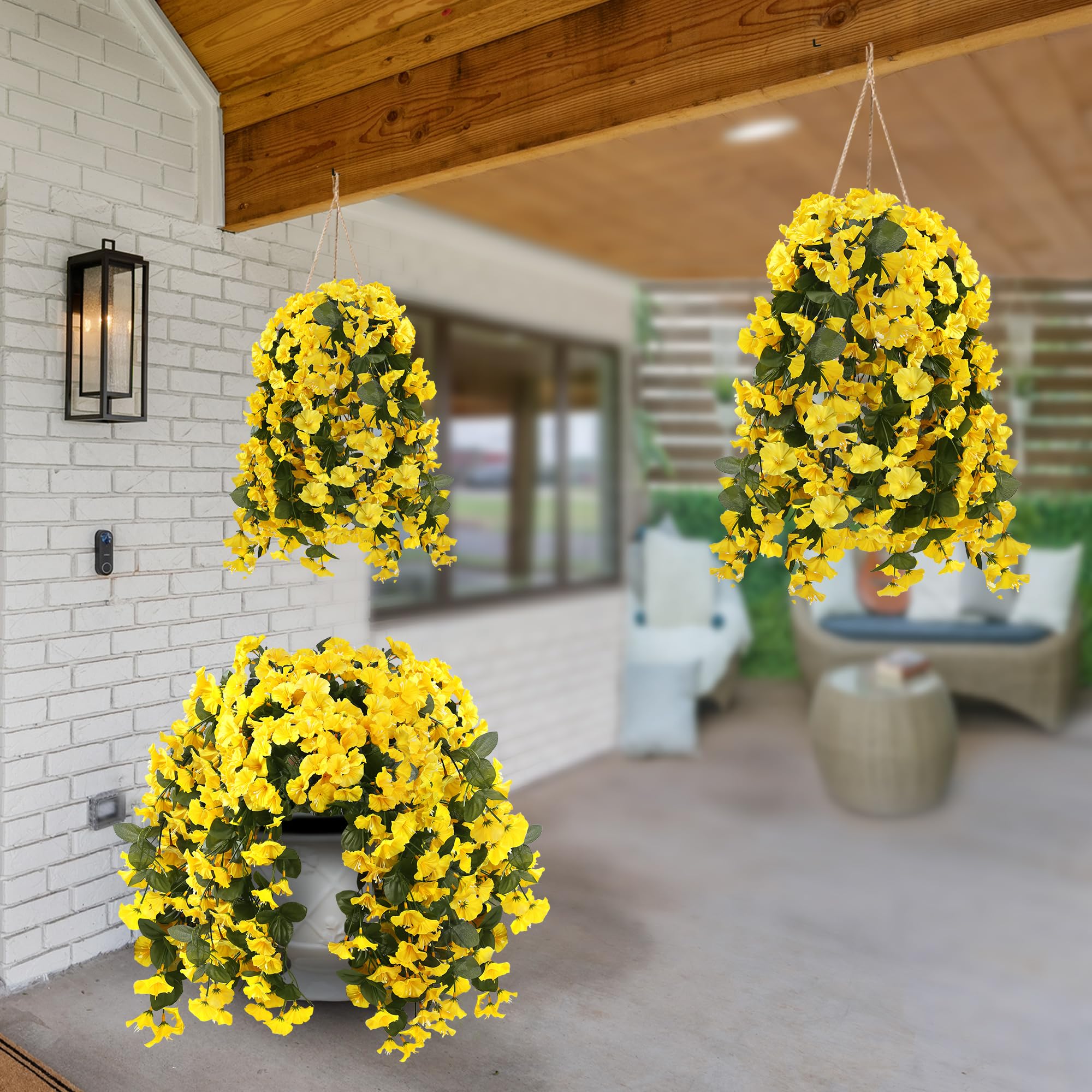 Sggvecsy faux hanging florals require no watering, perfect for busy homes