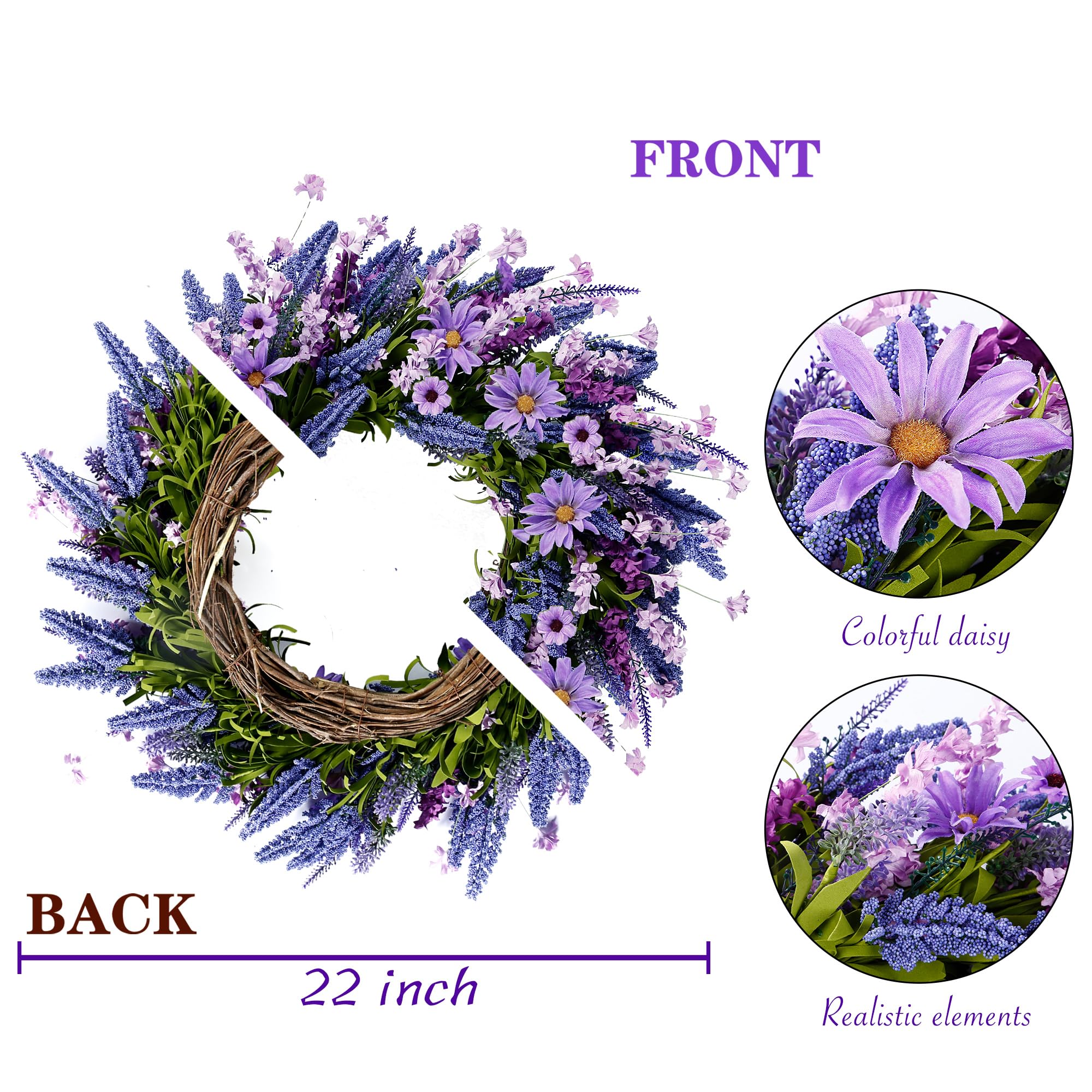 Sggvecsy wreath suits all seasons as timeless decor.