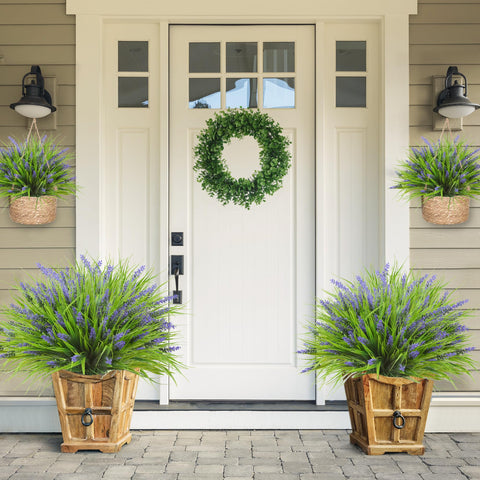 Sggvecsy monkey grass artificial plants for real-like greenery in any space.