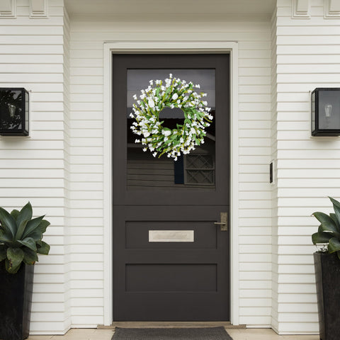 Sggvecsy wreath on wall indoors outdoors suits doors and porches