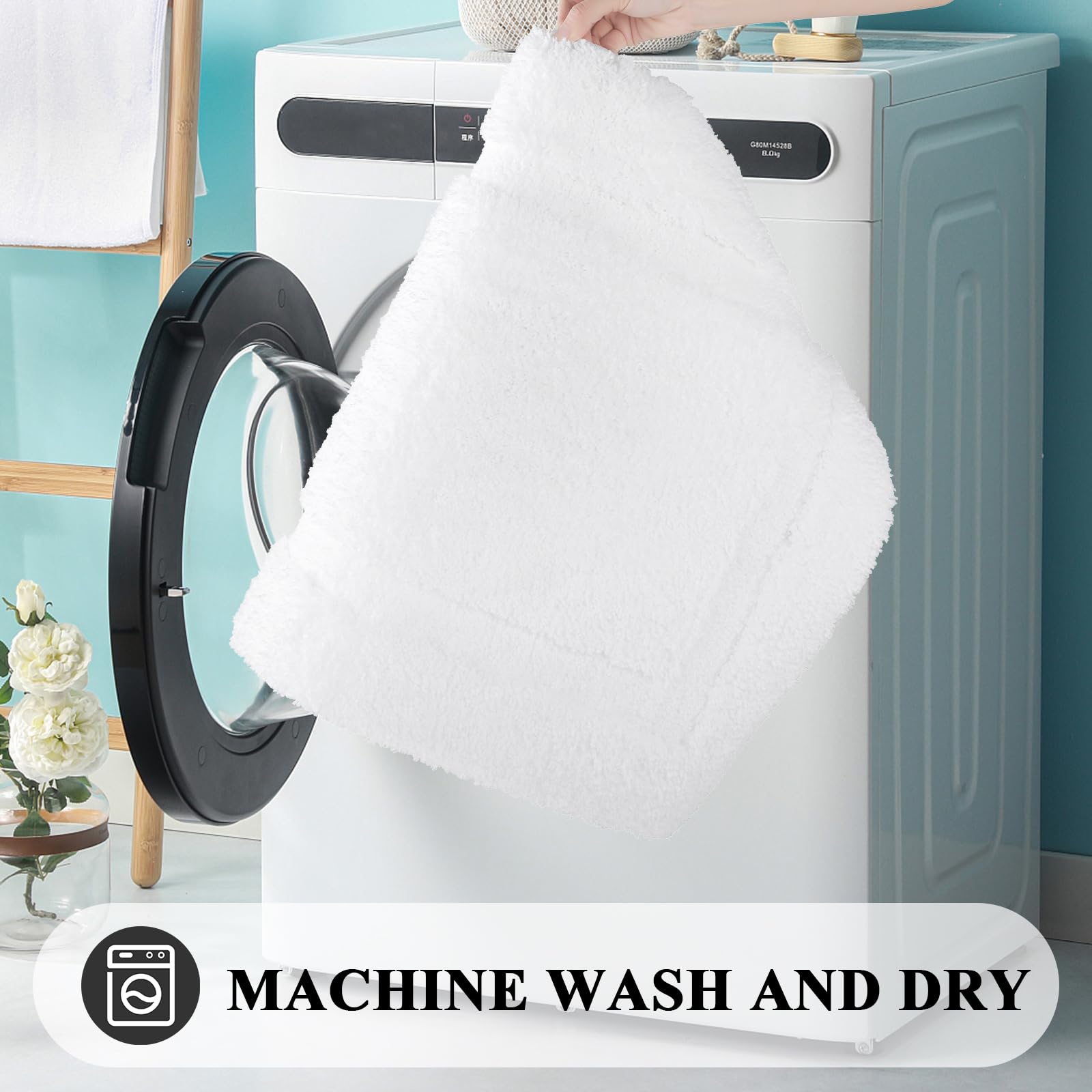 SHACOS rug is machine washable for easy care and quick refresh.