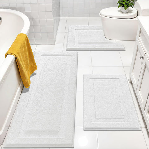 SHACOS plush fibers, soft texture for a cozy bathroom feel.