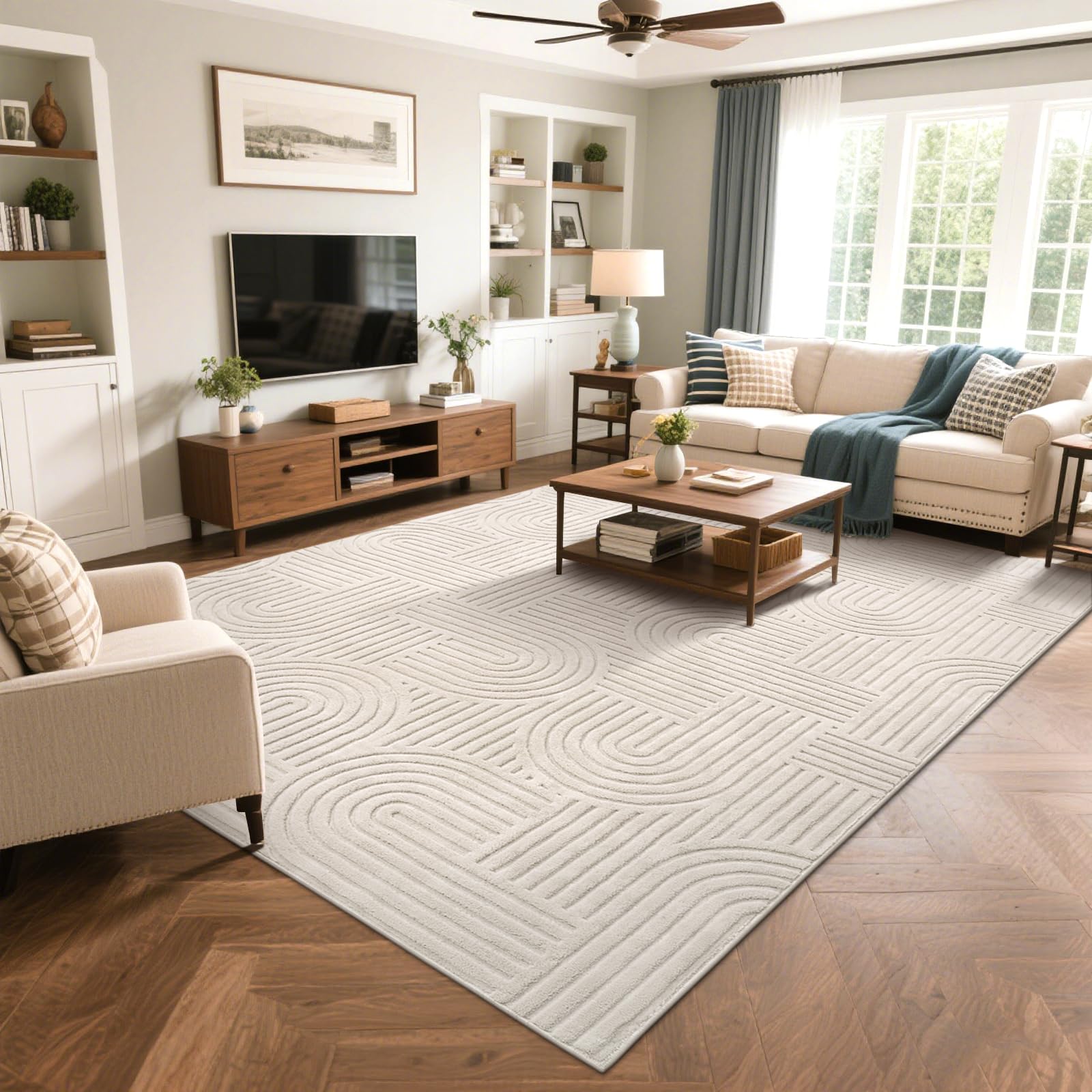 SHACOS easy care rug can be machine washed for quick refresh.
