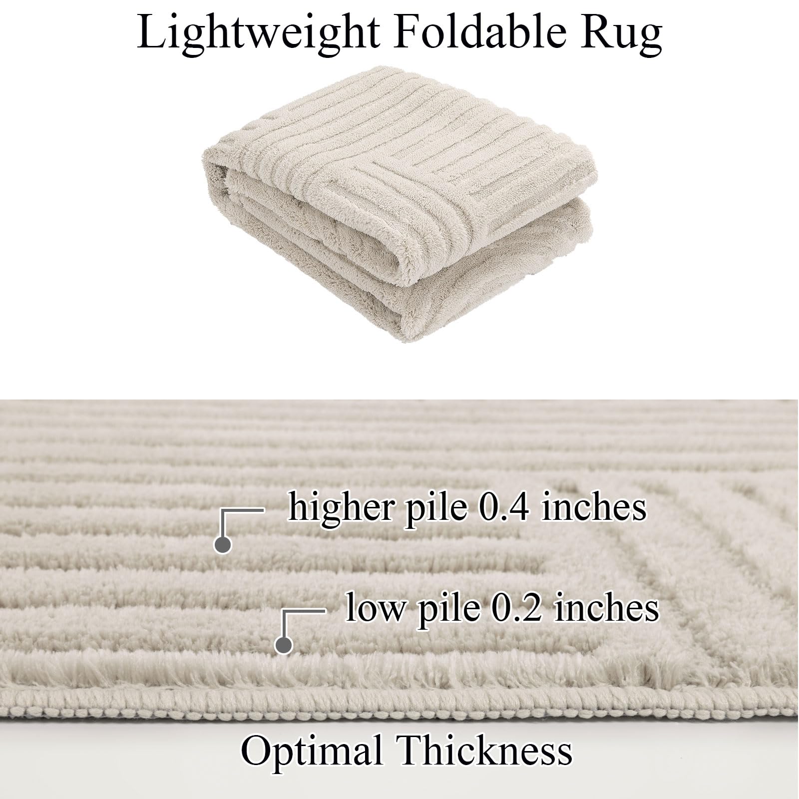 SHACOS machine-washable rug simplifies cleaning and care