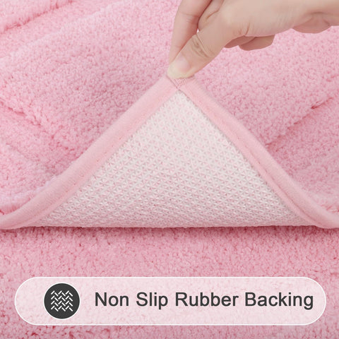 SHACOS non-slip rubber back rug anchors on damp floors