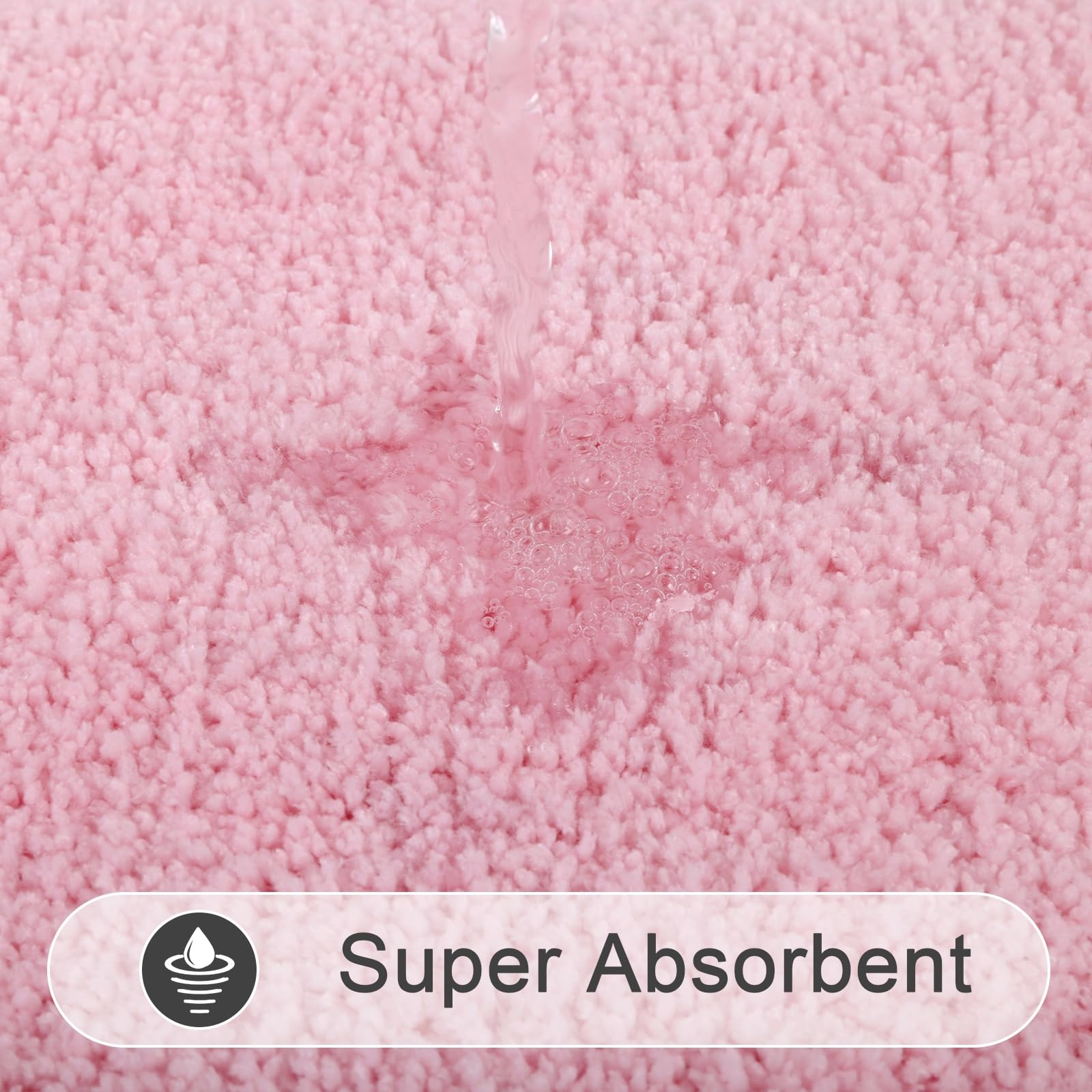 SHACOS microfiber core rug, high absorbency keeps floors drier