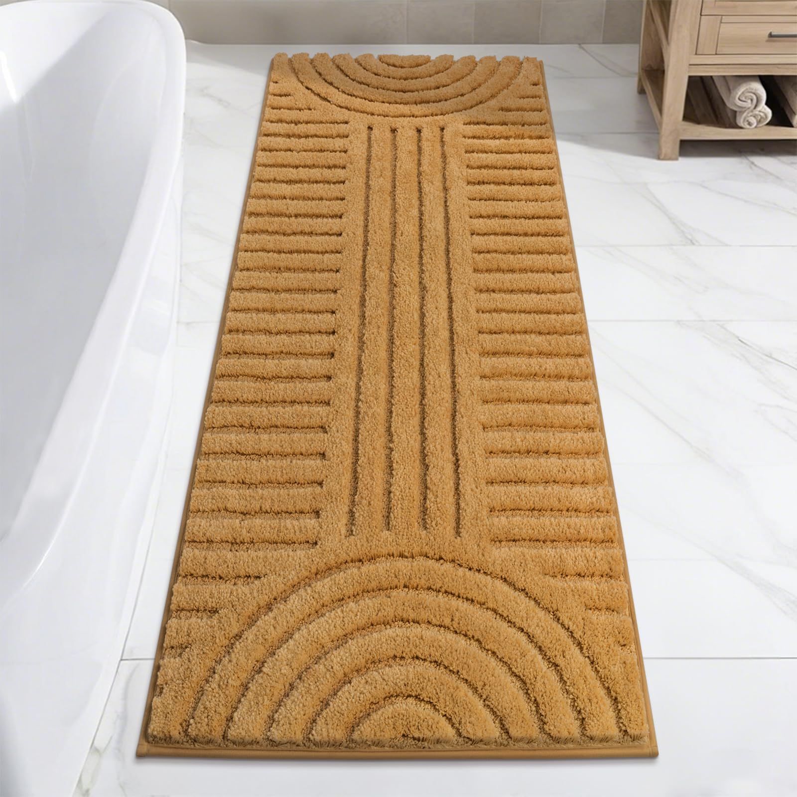 SHACOS super-soft bathroom runner 24x60 for cozy feet and warm mornings.