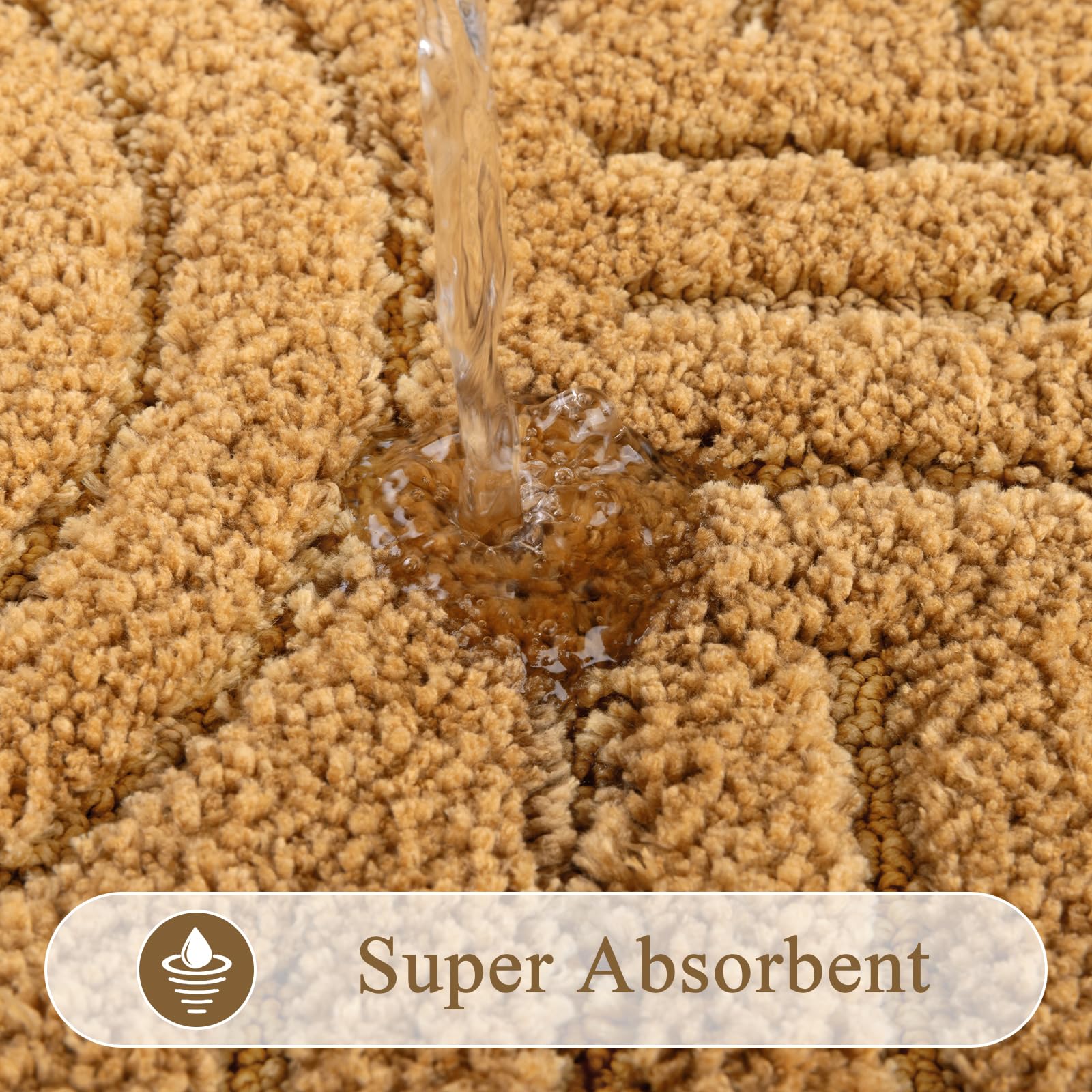 SHACOS ultra-absorbent bath mat soaks up moisture after showers.